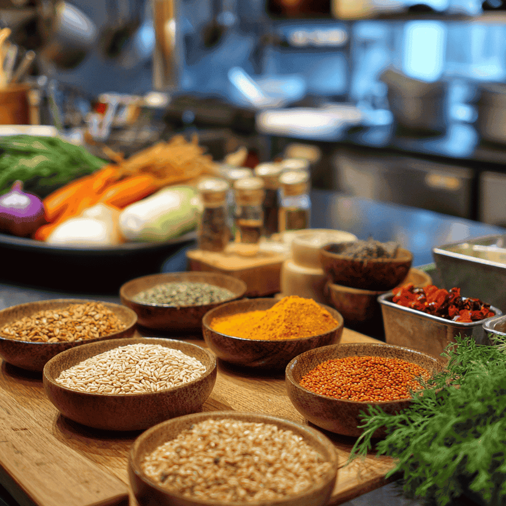 A vibrant collection of Turkish spices and herbs